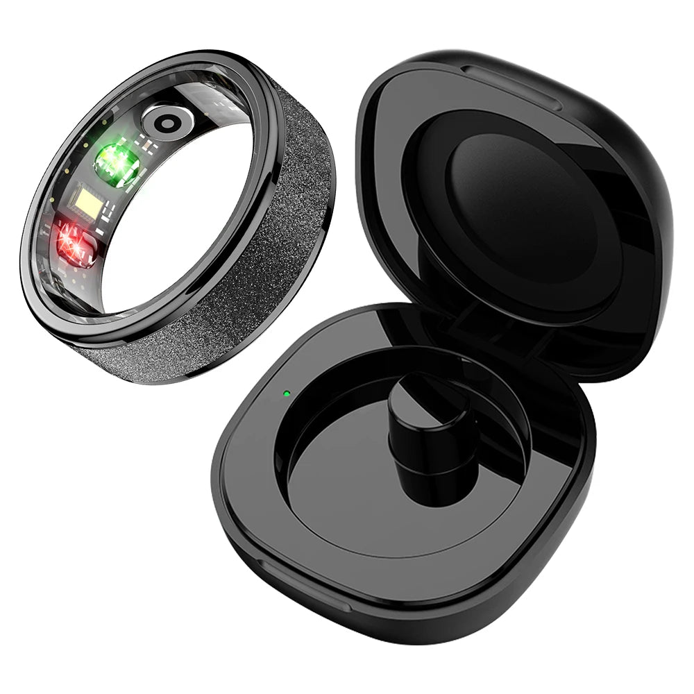 COLMI R10 Smart Ring with Charging Case for Men Women, Health and Sleep Monitor, 5ATM Waterproof, Multi-sport Mode.