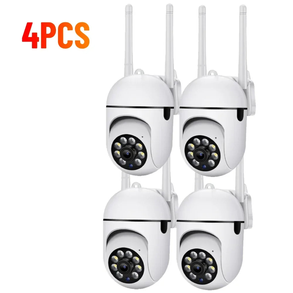 Wireless Surveillance Camera, Outdoor Security Protection Monitor, Waterproof Home Track, Alarm, WiFi, 2.4G, 1080P, 4.0X Zoom.