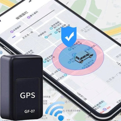 GPS locator GF-07, compact precise car vehicle tracker, accurate remote positioning.