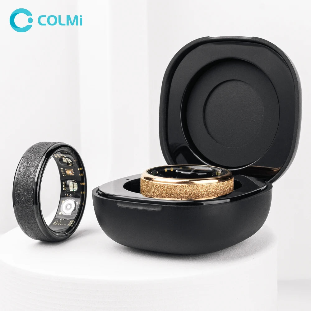 COLMI R10 Smart Ring with Charging Case for Men Women, Health and Sleep Monitor, 5ATM Waterproof, Multi-sport Mode.