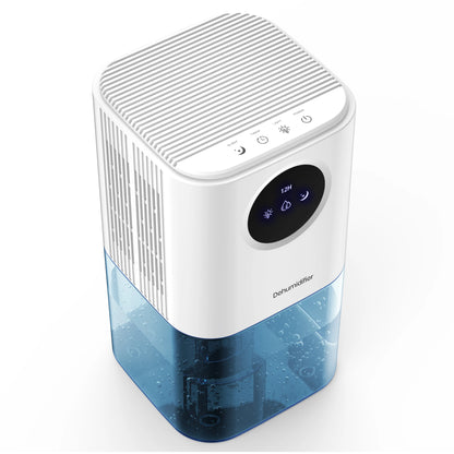 Portable Dehumidifier With 35 Ounces Capacity, Silent Operation, With Romantic Colorful Lights, Timer Switch