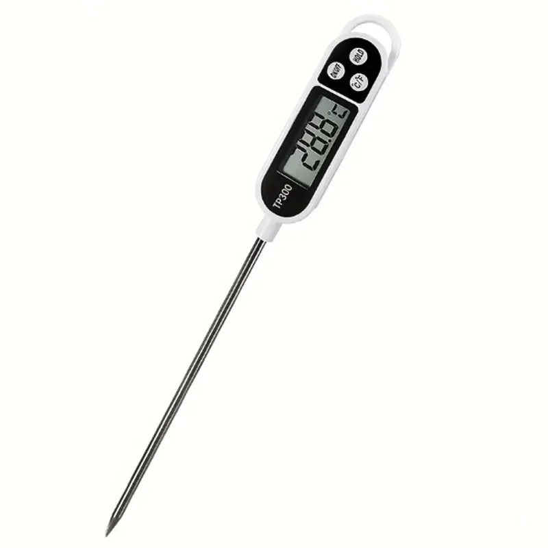 Food Thermometer Digital Real-Time Reading food And Beverage Thermometer With LCD Display And Probe Electronic Kitchen Thermomet.