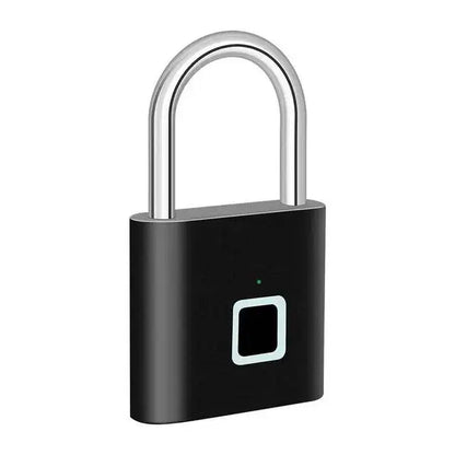 Smart Fingerprint Padlock, Zinc Alloy, Self-Image Chip, Supports Up to 20 Fingerprints, Keyless USB Charging