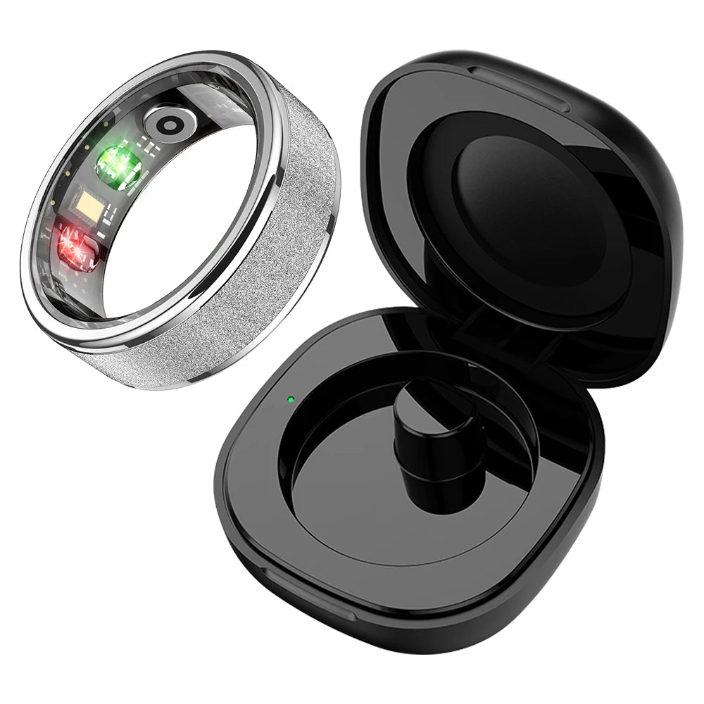 COLMI R10 Smart Ring with Charging Case for Men Women, Health and Sleep Monitor, 5ATM Waterproof, Multi-sport Mode.