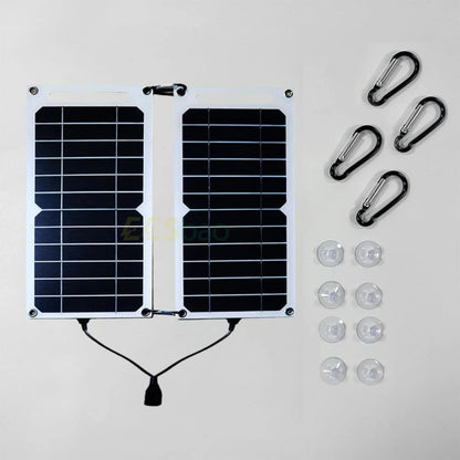 Painel solar de carregamento rápido usb, à prova d'água, bateria portátil, banco de potência para celular, placa de carregamento