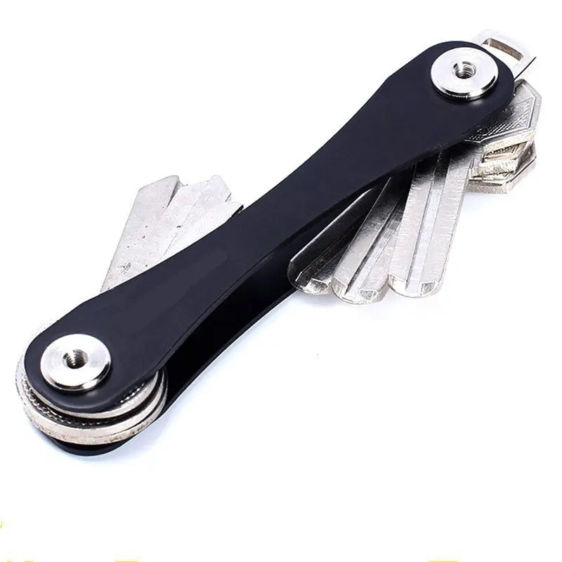 Protable Smart Key Chain Outdoor Mini Keychain Compact Key Decorative Holder Clip Home Storage Metal Key Clip Aluminum Organizer.