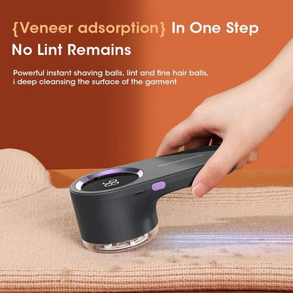 Lint Remover for Clothes LED Digital Electric Pellet Lint USB Rechargeable.